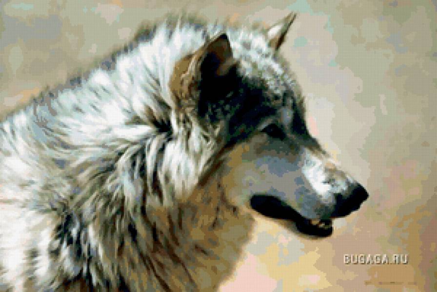 картина - животные, семья, волки, природа - предпросмотр