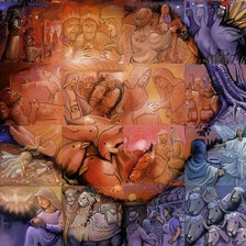 Схема вышивки «ИИСУС ХРИСТОС -  ПОЛИПТИХ - ВСЯ ИСТОРИЯ»