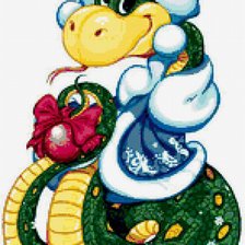 Схема вышивки «змейка мал. схемка»