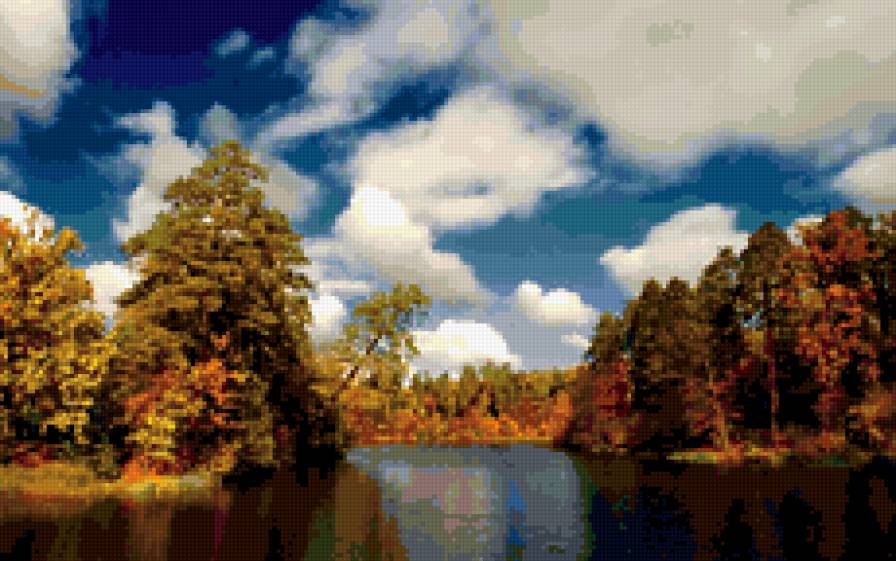 пейзаж - природа, деревья, лето - предпросмотр