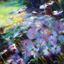 Схема вышивки «букет на опушке»