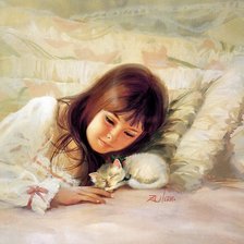 Схема вышивки «Девочка»