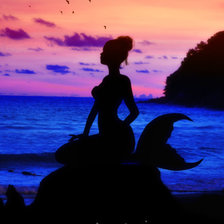 Схема вышивки «русалка»