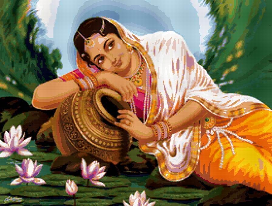 индианка - люди, девушка, девушки, образ, женщина, портрет, индия, восток - предпросмотр