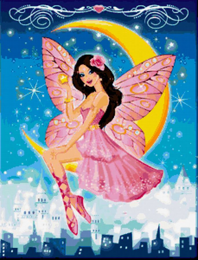 бабочка - подушка, девочки, мультяшки, принцесса, мультик, детская, барби - предпросмотр