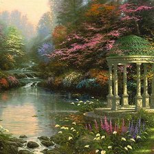 Схема вышивки «пейзаж»