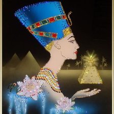 Схема вышивки «нефертити»