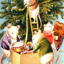 Схема вышивки «мышиный новый год»