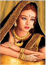 Схема вышивки «индийска девойка»