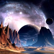 Схема вышивки «космос»