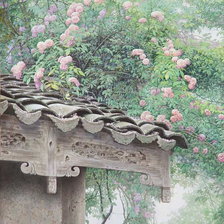 Схема вышивки «Старые улочки Пекина»