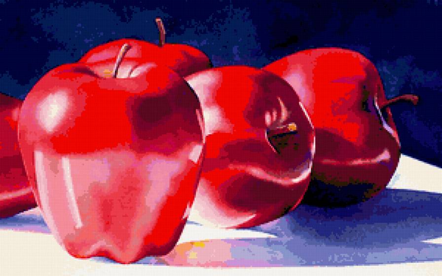 Яблочки. - яблоки, фрукты, натюрморт - предпросмотр