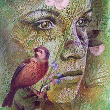 Схема вышивки «Девушка»