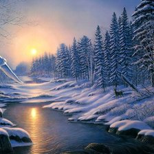 Схема вышивки «Зима»