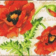 Схема вышивки «Маки»