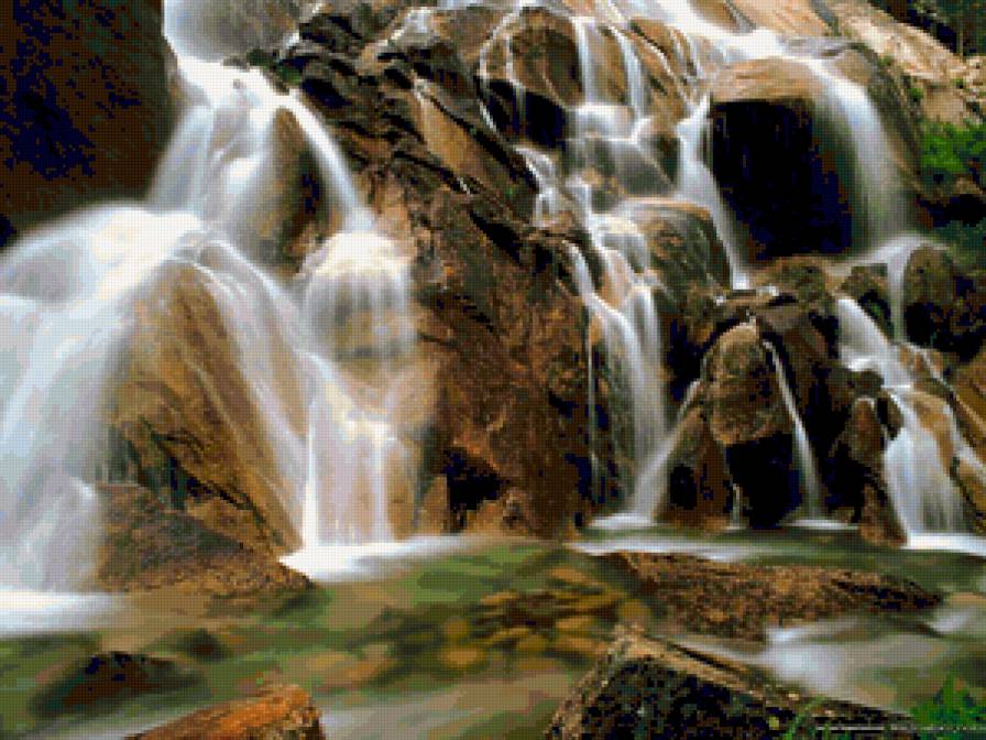 водопад - водопад, пейзаж, природа - предпросмотр