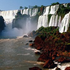 Схема вышивки «водопад»