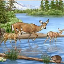 Схема вышивки «фауна»