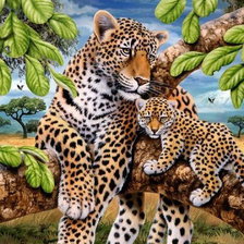 Схема вышивки «фауна»