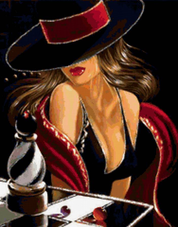 девушка - любовь, красота, одиночество, девушка, картина - предпросмотр