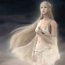 Схема вышивки «Белый эльф»