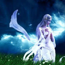 Схема вышивки «Белый эльф»