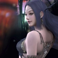 Схема вышивки «Темный эльф»