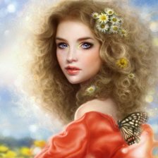 Схема вышивки «Фея воздуха»