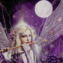 Схема вышивки «фея с флейтой»