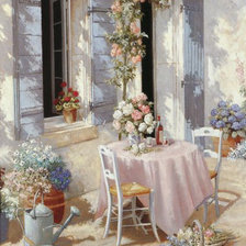 Схема вышивки «пейзаж»