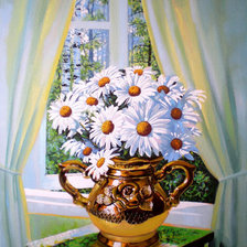 Схема вышивки «ромашки»