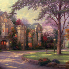 Схема вышивки «Пейзаж»