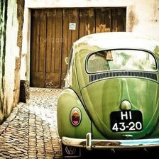 Схема вышивки «ретро-авто»