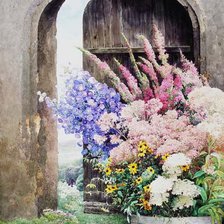 Схема вышивки «Потайная калитка.»