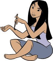 Схема вышивки «мулан»