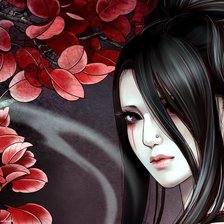 Схема вышивки «Девушка»