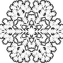 Схема вышивки «Снежинка»