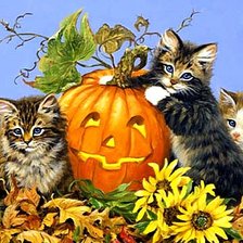 Схема вышивки «Котята»