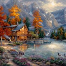 Схема вышивки «Художник Чак Пинсон»