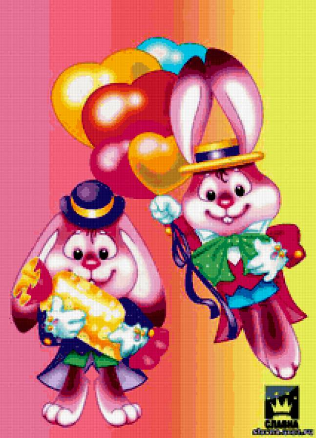 ДЕТЯМ - зайчик, шарики, праздник, сказочные герои, сказка - предпросмотр