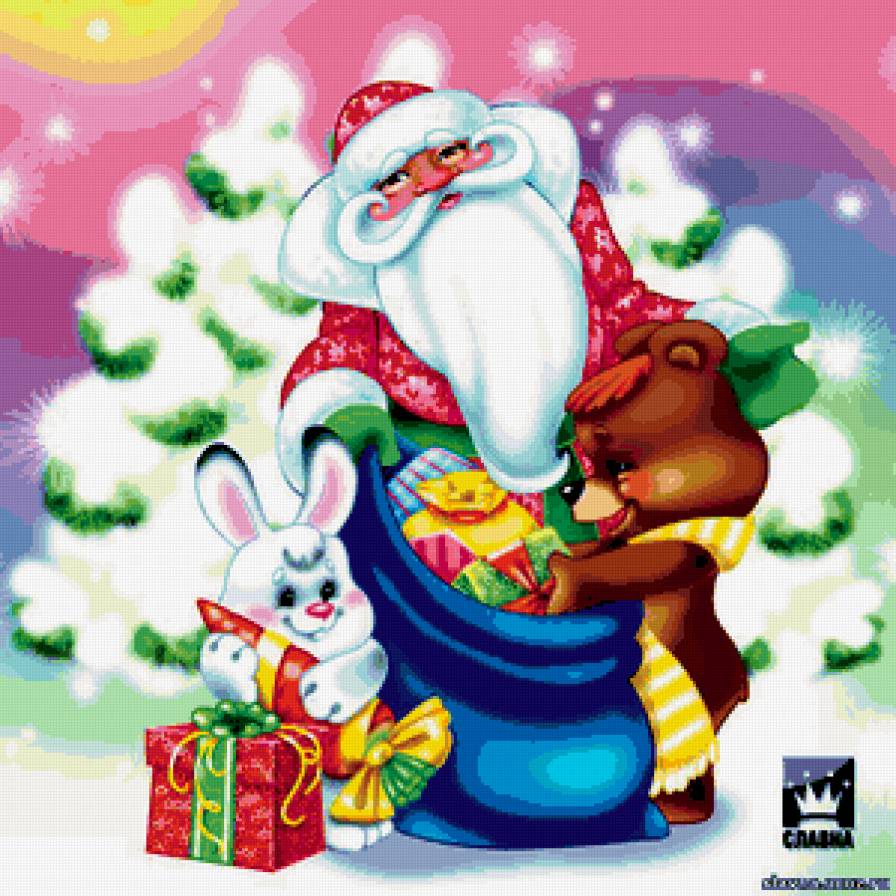 ДЕТЯМ - подарки, мишка, дед мороз, елки, сказочные герои, зайчик, сказка - предпросмотр