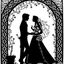 Схема вышивки «Молодожены»