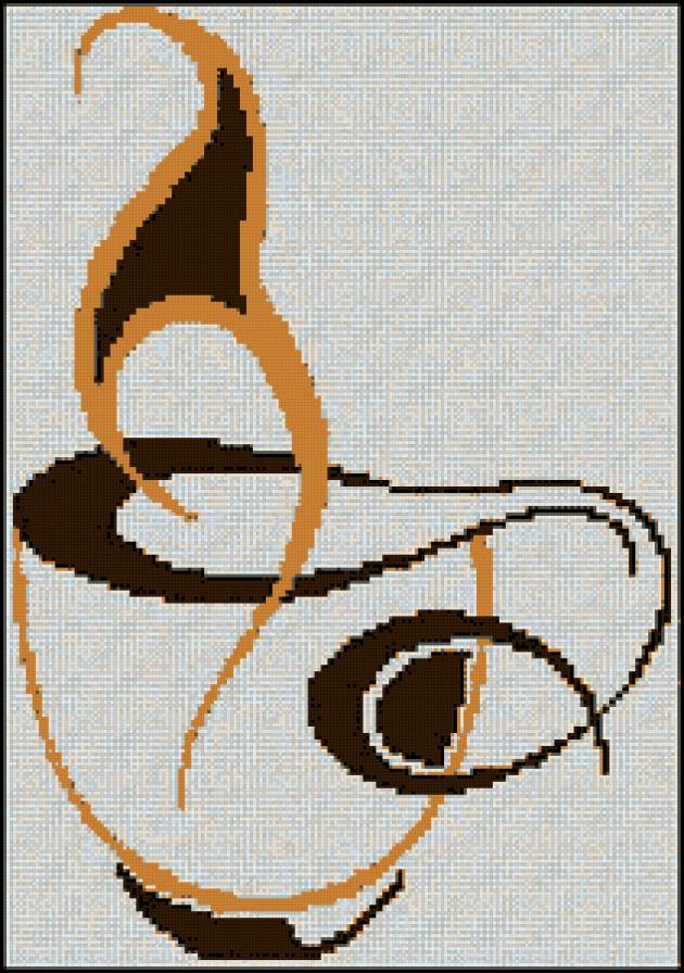 Чашка кофе - кофе, черно-белое, на кухню, кухня, монохром, coffee, чашка, для кухни - предпросмотр