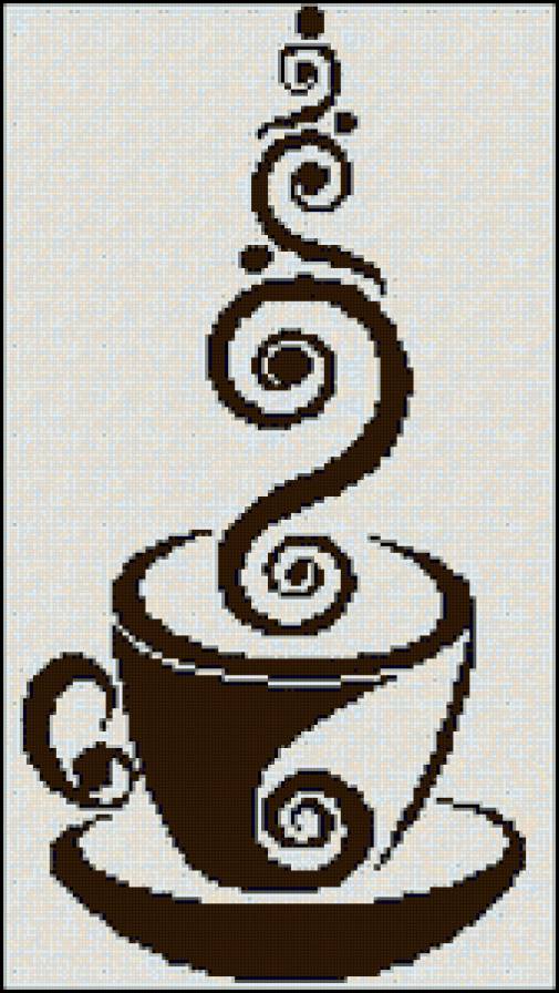 Чашка кофе - черно-белое, монохром, чашка, кофе, для кухни, кухня, coffee - предпросмотр