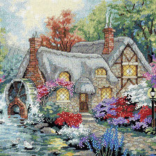 Схема вышивки «домик»