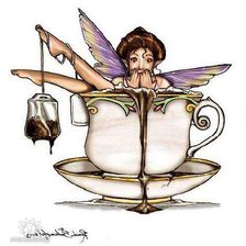 Схема вышивки «Кофейная феечка»