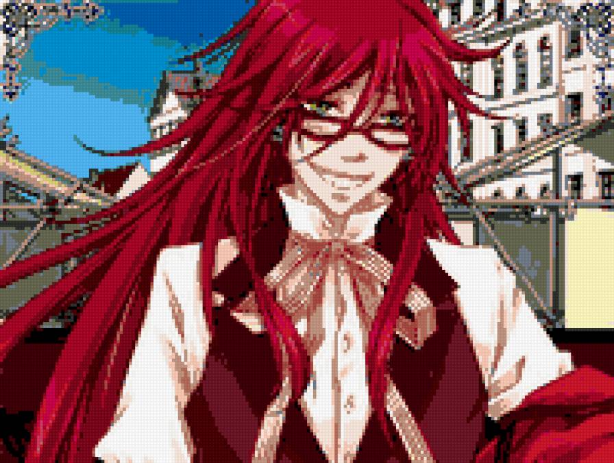 Грель Сатклифф - kuroshitsuji, парень, темный дворецкий, аниме - предпросмотр