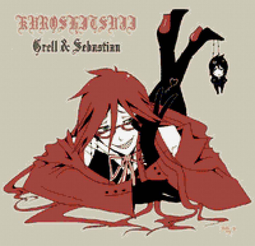 Грель Сатклифф - парень, kuroshitsuji, аниме, темный дворецкий - предпросмотр