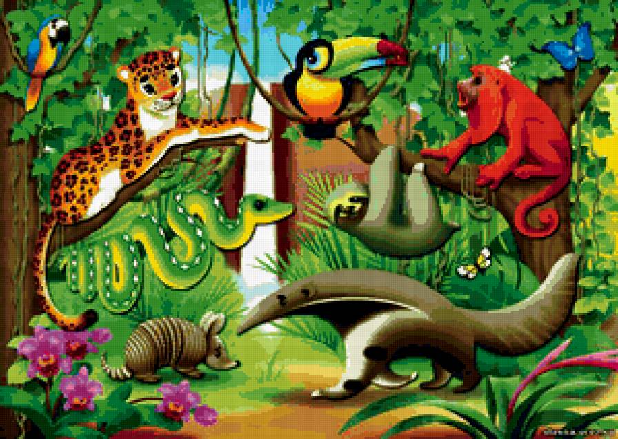 ДЕТЯМ - сказка, сказочные герои, джунгли - предпросмотр