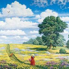 Схема вышивки «Пейзаж»